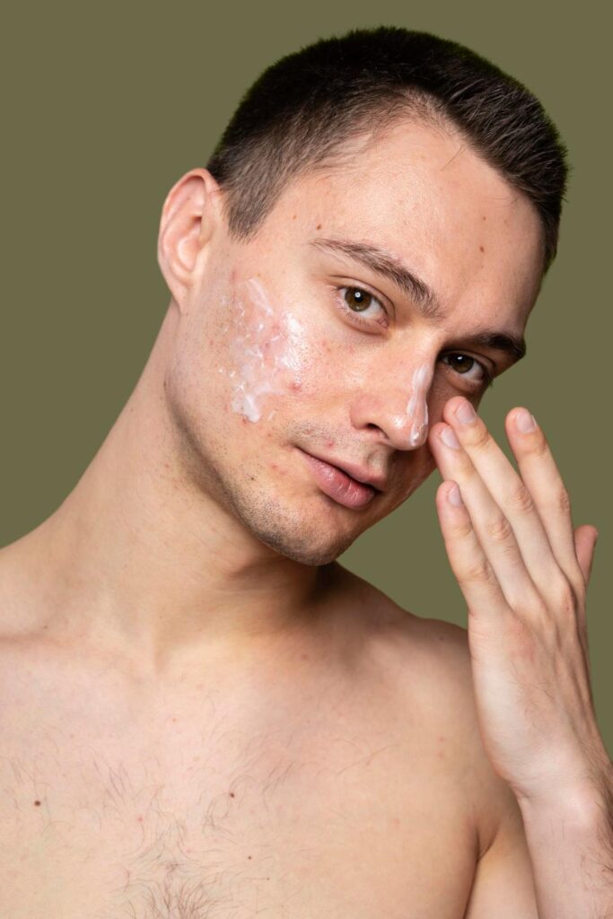 Man with Oily Skin