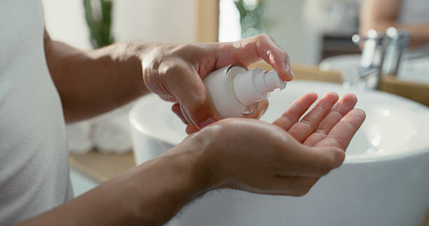Daily skin hydration routine for men